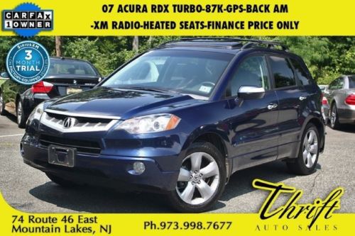 07 rdx turbo-87k-gps-back am--xm radio-heated seats-finance price only