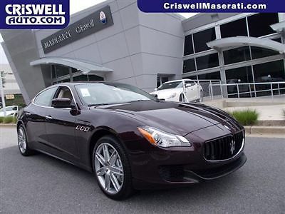 New 2014 maserati quattroporte gts ferrari 3.8 liter v8 bordeaux red loaded