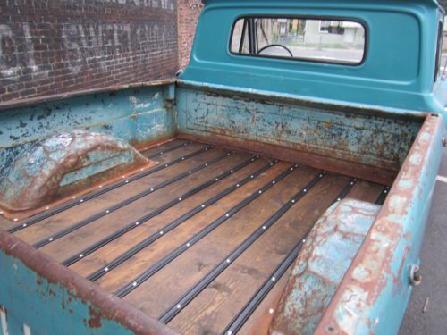 1966 Chevrolet C10 Short Bed Fleetside Air Bagged Patina Shop Truck No Rat, image 17