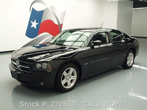 2008 dodge charger r/t hemi htd leather blk on blk 74k texas direct auto