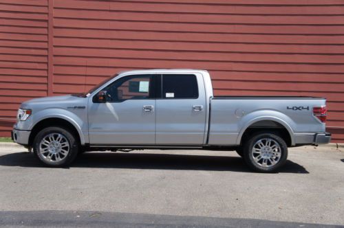 F150 4x4 silver platinum navigation moonroof heated &amp; cooled seats lwb