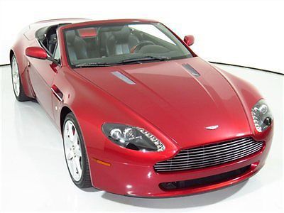 08 aston martin vantgae sportshift 8k miles heated seats red stitching &amp; caliper