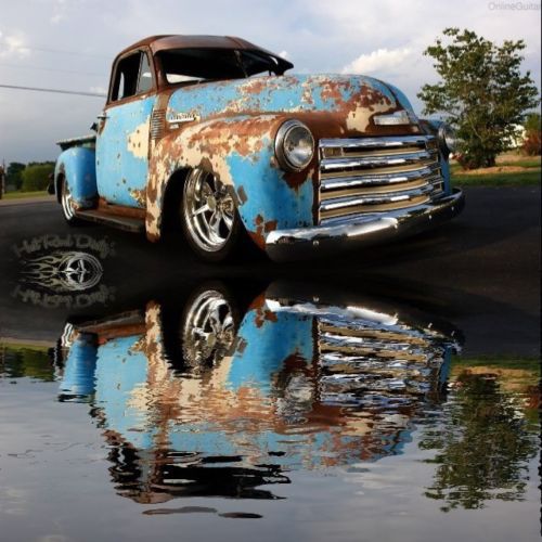 1951 chevy 3100 hot street rod rat pickup truck patina shop c10 pro tour cold ac