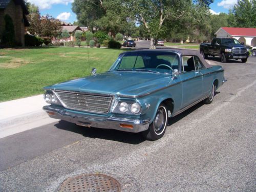 1964 chrysler newport convertible big block clean,rust free western car