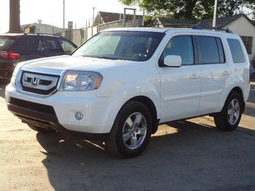 2009 honda pilot ex-l salvage repairable rebuilder only 45k miles! runs!!