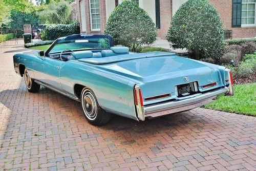 Rare fule injected just 63,688 miles 1976 cadillac eldorado convertible all docs