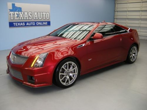 We finance!! 2011 cadillac cts-v coupe supercharged 556hp nav recaro texas auto