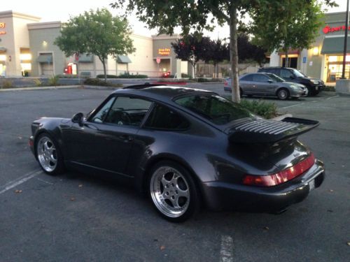 1991 Porsche 911 TURBO 965 964 Slate Gray Metallic Rare, image 2