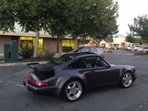 1991 Porsche 911 TURBO 965 964 Slate Gray Metallic Rare, image 3