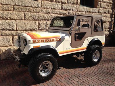 Restored cj5 renegade chevy 350 v8 3-speed manual 4" lift wrangler 33" tires cj7