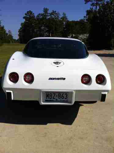 25th Anniversary White T-top 1978 Chevy Corvette, US $16,900.00, image 3
