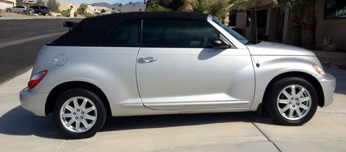 2007 chrysler pt cruiser convertible - silver with black interior and soft top