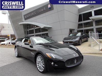 New 2013 maserati gran turismo sport convertible nav leather v8 nero black tan