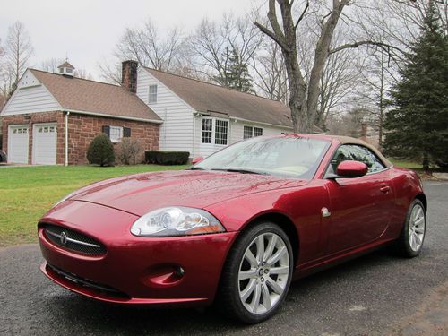 Jaguar xk 2007 convertible low mileage salvage needs minor work to complete