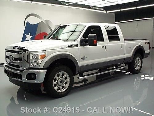 2012 ford f-250 lariat diesel fx4 4x4 sunroof nav 19k! texas direct auto