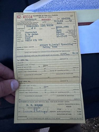 1957 Chevrolet Bel Air bel air, US $1.00, image 4