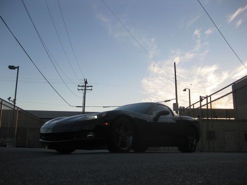 2007 chevrolet corvette - 3lt a6 black over black/titanium - big pics!
