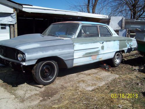 1964 ford custom 500   like galaxie  light weight  r code  project car  race car