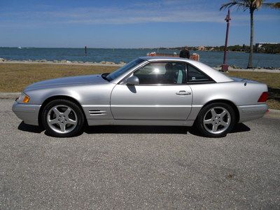 Sl 500 one fl own 78k mi hardtop and conv't  top new tires  stellar  very rare!!