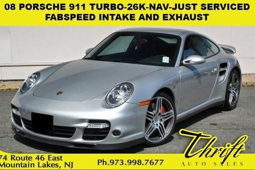 08 porsche 911 turbo-26k-nav-just serviced-fabspeed intake and exhaust