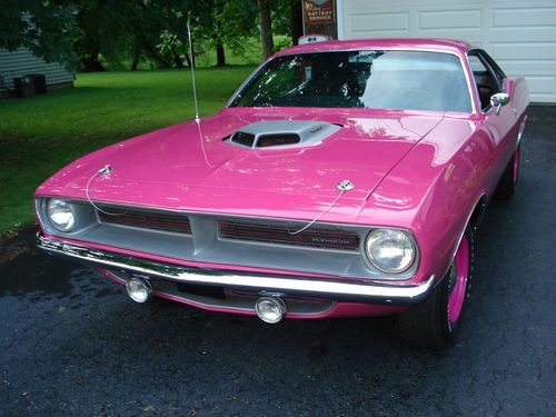 Very rare 1970 factory panther pink cuda