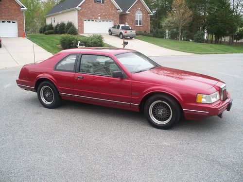 1992 lincoln mark vii lsc special edition 2door 5.0l ho-garnet red/mocha leather