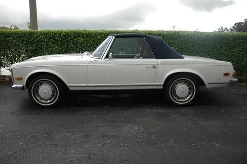 1971 mercedes-benz 280 sl. last of the pagodas.both tops.