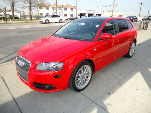 2006 audi a3 quattro s-line incredible car 71k miles leather sunroof red hot!!!!