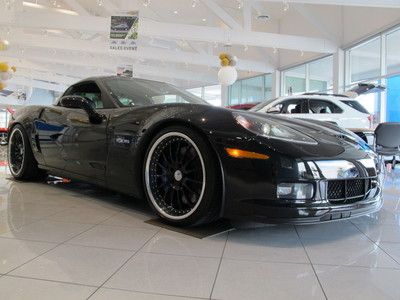 2008 black with black/linen color interior z06 3lz manual 7.0l iforged rims