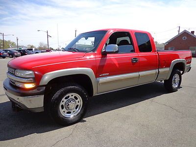 2001 chevy silverado 2500 ext cab 4x4 v-8 auto clean carfax no reserve auction