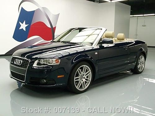 2009 audi a4 2.0t cabriolet turbocharged s-line 30k mi texas direct auto