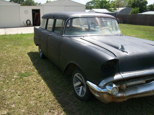 1957 chevy 4 door sw . very nice  . very solid