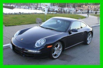2007 porsche 911 carrera s 3.8l h6 coupe premium blue leather sunroof navigation