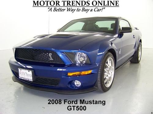 Shelby gt500 gt 500 navigation cobra supercharged 2008 ford mustang 7k houston