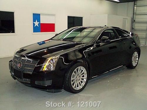 2011 cadillac cts 3.6l v6 coupe leather blk on blk 14k texas direct auto