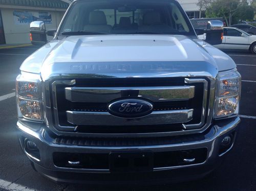2011 ford f350 lariat white excellent condition