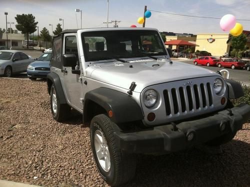 2008 jeep wrangler 2 door silver v6 manual