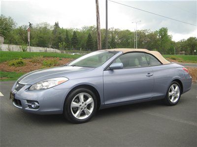 '08 toyota solara sle convertible, cosmic blue, tan top w/ivory int, 60,629 mi