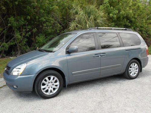 2006 kia sedona ex minivan 3.8l leather captain chairs dvd entertainment mint!