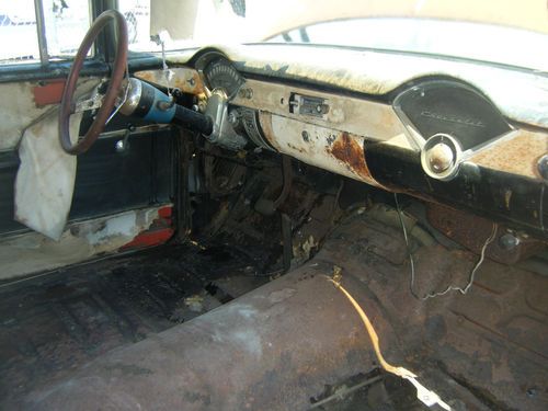 1956 CHEVY CHEVROLET WAGON 4 DOOR PROJECT BARN FIND CRUISER HOT ROD STREET, image 4