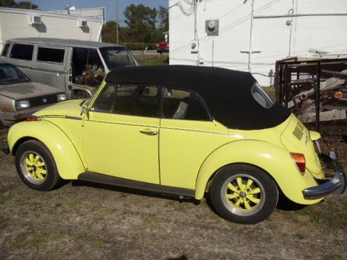 1973 vw super beetle convertible, low miles