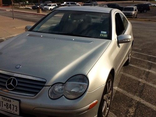 Mercedes benz c230k c class 230 k kompressor 2002 silver sport model