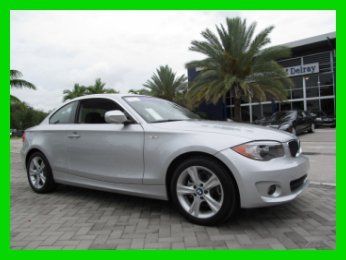 12 silver 3l i6 steptronic 128-i coupe *sunroof *low miles *one florida owner