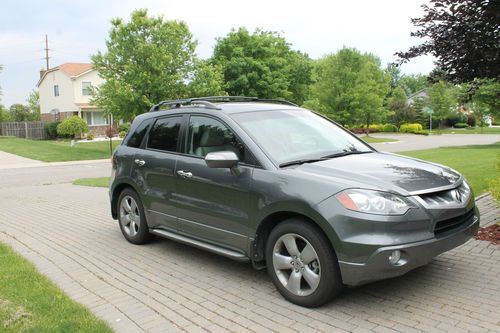 2008 metallic gray acura rdx with technology pkg,  sh awd, tourbo engine