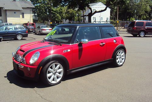 Purchase used 2005 MINI COOPER S RED SPORT PACKAGE PANARAM ROOF TURBO ...