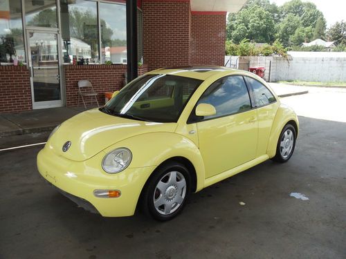 2000 volkswagen new beetle 1.8t turbo no reserve vw bug 5 speed leather sunroof