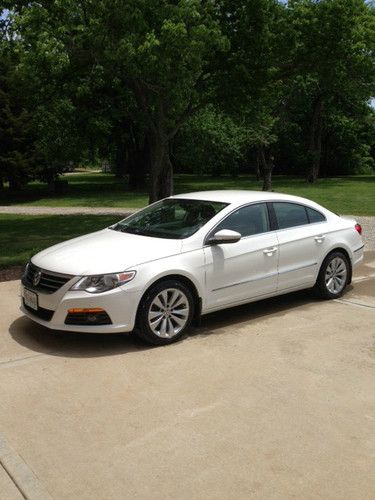 2010 volks wagen cc candy white with hard to find tuxedo interior