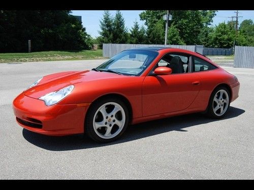 2002 porsche 911 carrera targa 6 speed zanzibar red low miles