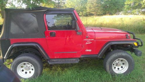 2001 jeep wrangler sport sport utility 2-door 4.0l