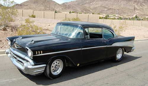 1957 chevy belair hard top hotrod 100%rust free,1956,1957[[low resereve]]